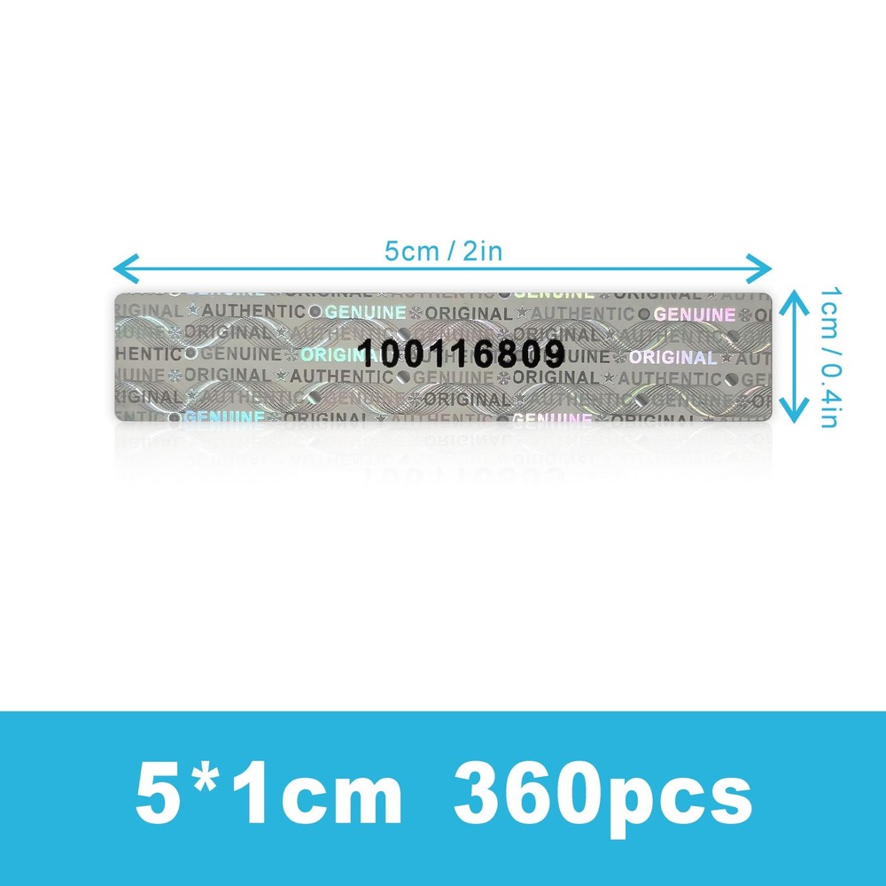 360 pcs Tamper Proof Hologram High Security Seal with Unique Sequential Serial