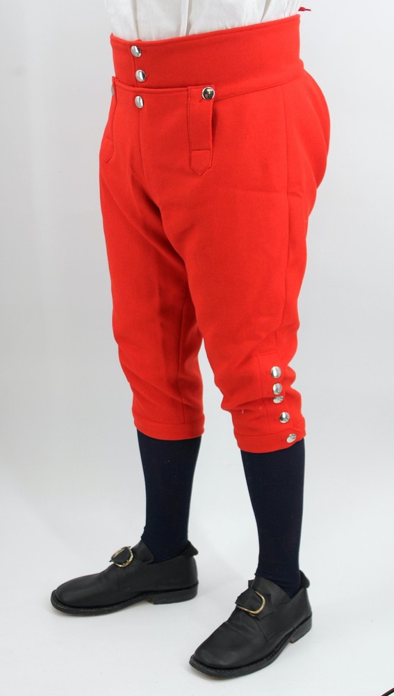 Red Wool Knee Breeches Size 52