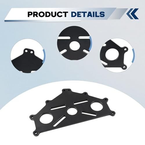 Engine Safe Stand Adapter Plate Compatible with Chevy LS LT Engines Black Black
