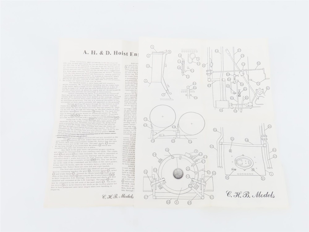 O Scale CHB Models DE-320 Two Drum Hoist Engine Kit