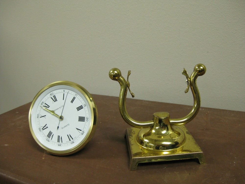 g206 1990s Tiffany&CO Miniature Clock
