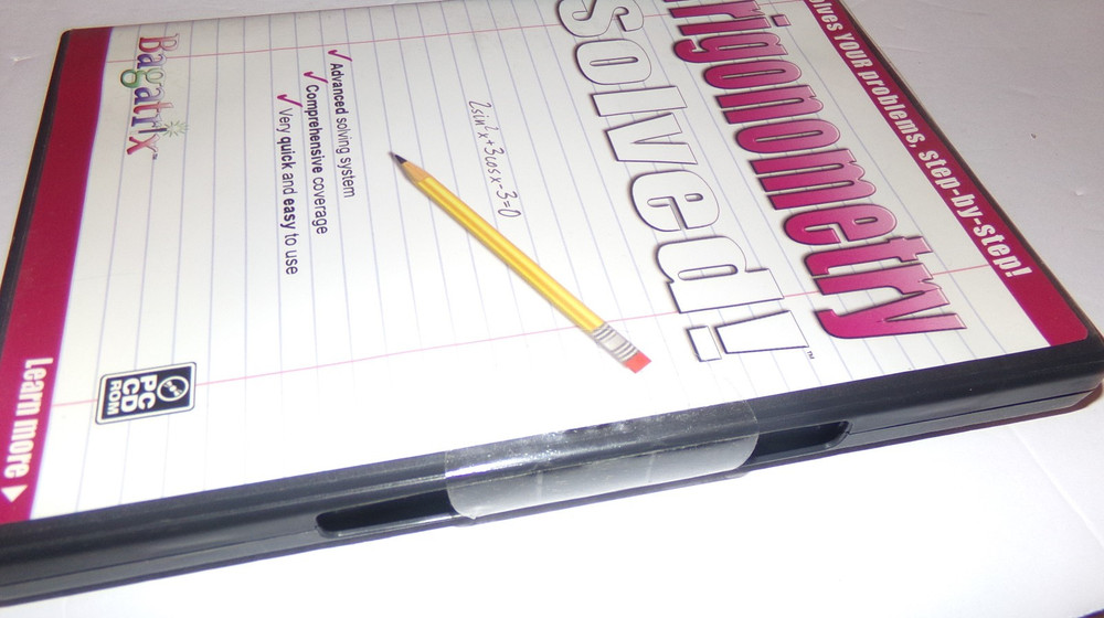 Trigonometry Solved! Bagatrix PC Cd-rom Math Software Windows 2000/XP/2003 NEW