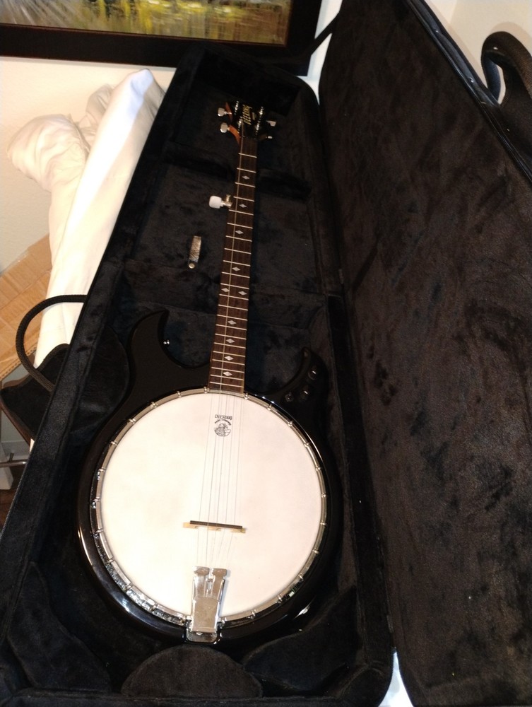 Deering Crossfire Banjo 5 String Electric Excellent In Original Case 5-String