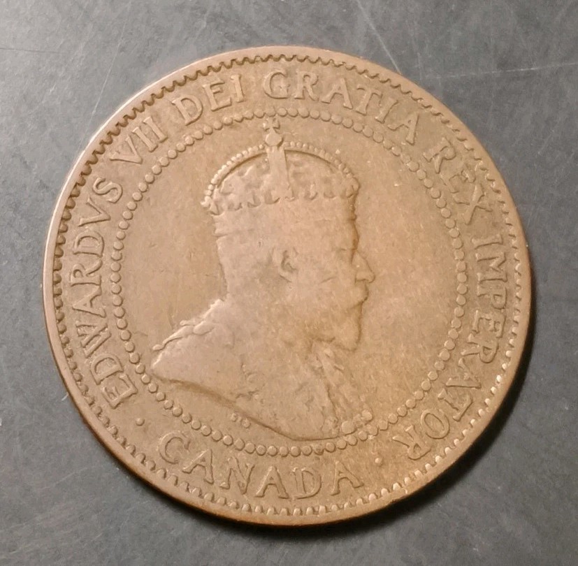 1910 Canada One Cent Coin (KM.#8)