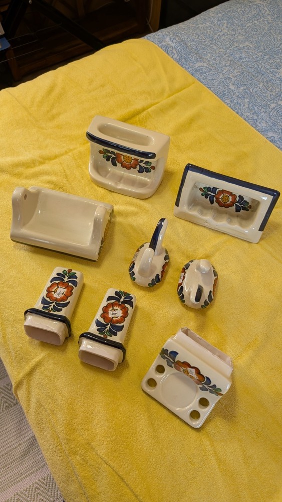 8 Piece Talavera Bathroom Set