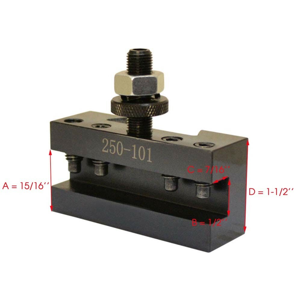 6-12" AXA Quick Change CNC Tool Post #1Turning Facing Holder 250-101