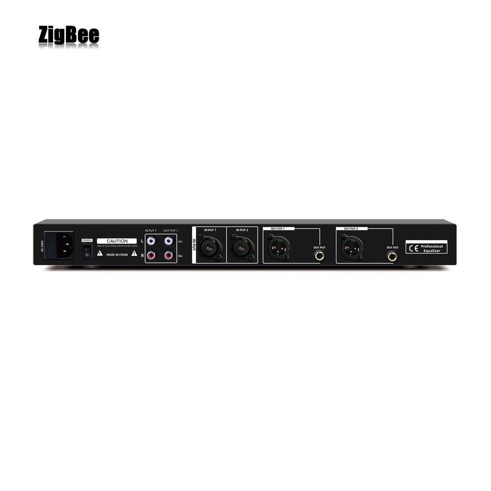 EQ-A31 Professional 31 Band Equalizer Digital Equalizer (Black) for Stage Home
