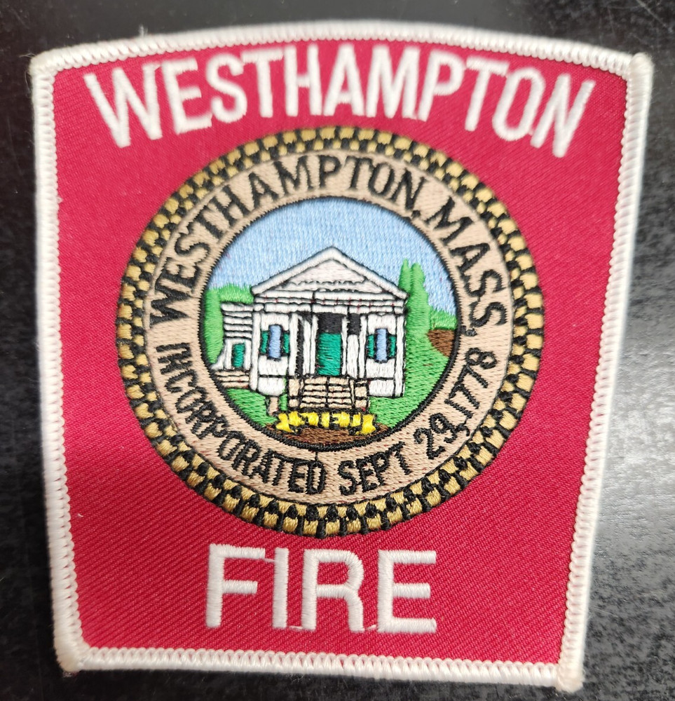 Vintage Westhampton Massachusetts Fire Department Shoulder Patch