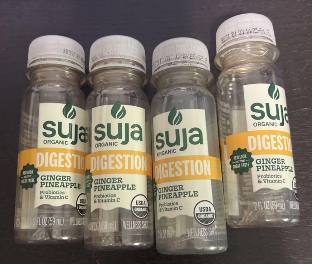 8 Suja - Digestion - Ginger Pineapple - Empty Bottle - 2 oz - Plastic