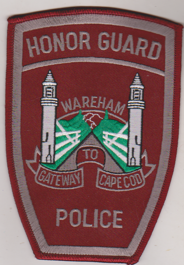 Wareham MA Police Honor Guard non shield shape patch