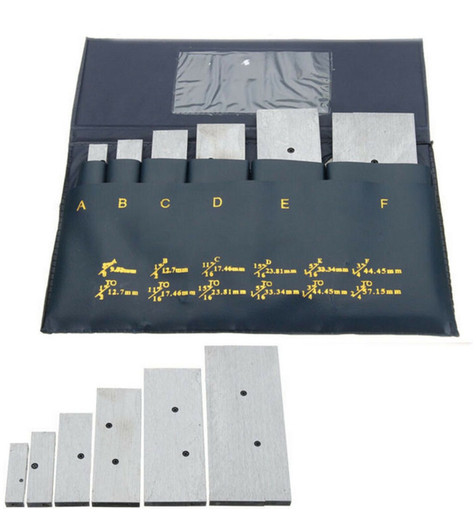 6 PC 3/8" - 2-1/4" Adjustable Parallel Set Precision Parallel Measurement