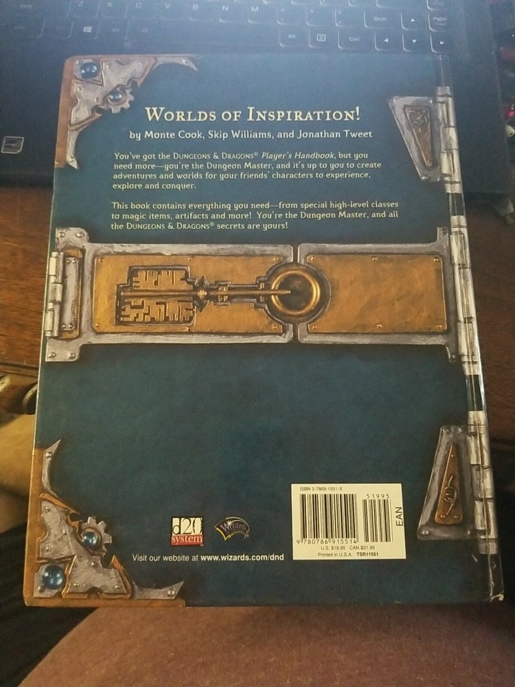 Dungeons and Dragons Dungeon Masters Guide 3.0 2000 D20