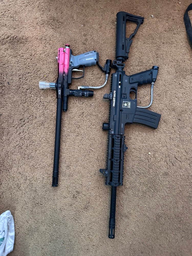 Paintball Guns used