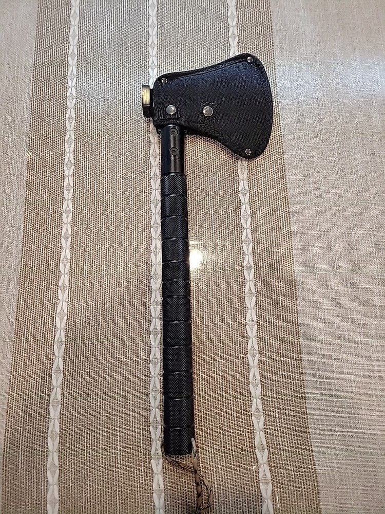 steel camping hatchet survival axe