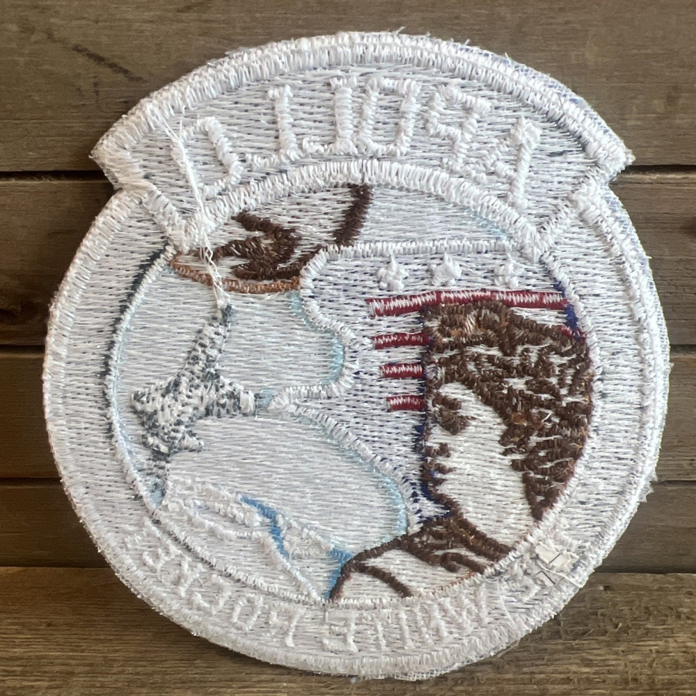 Vintage Student Course Patch Apollo White Rocket Training Course AFB Air Force