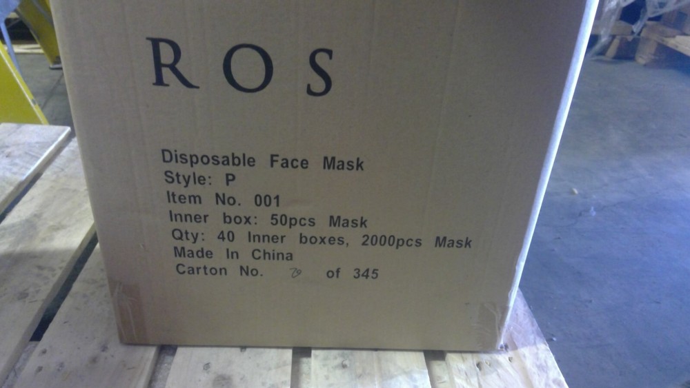 ROS Disposable Face Mask - 50 count per box.