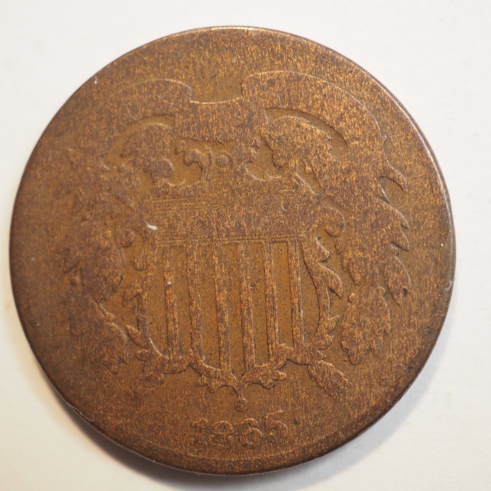 1865 2 CENT ***NICE COIN!*** - FREE SHIPPING! A4213