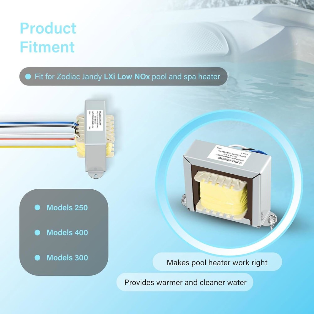 R0456300 Transformer Replace for Zodiac Jandy LXi Low NOx Pool & Spa Heaters 250