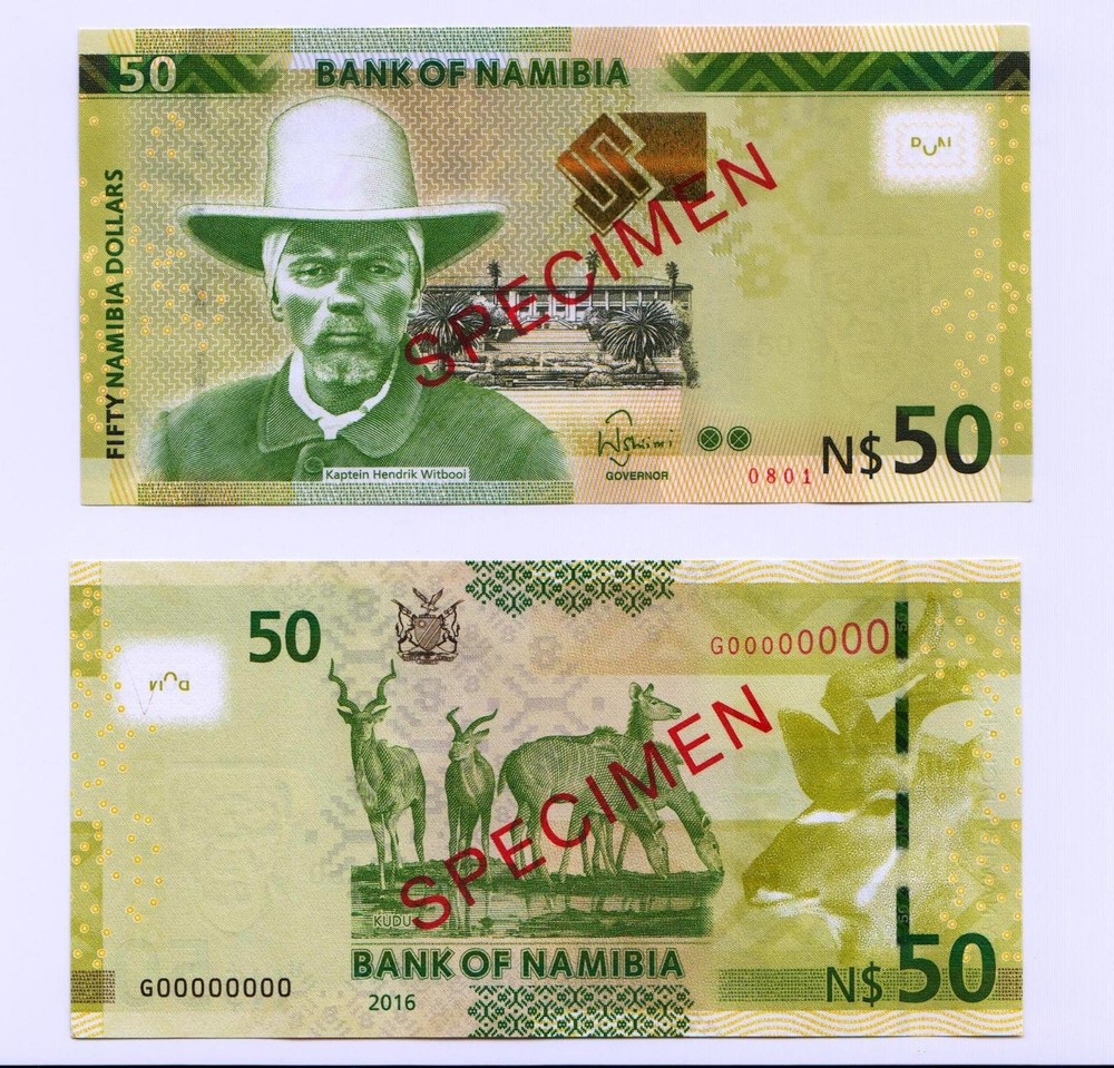 Specimen Set, Namibia, 50 Dollars, 2016, P-New, UNC