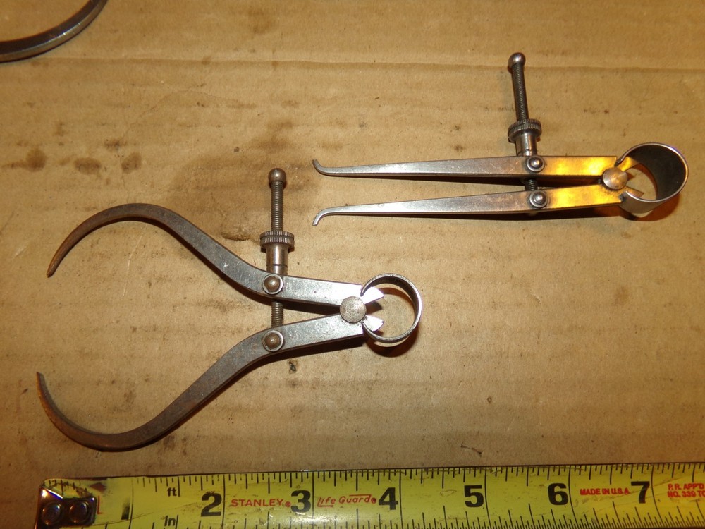 VINTAGE 4" Craftsman Inside & Outside Calipers