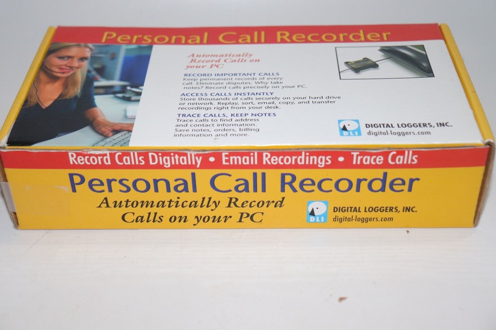 DLI Digital Loggers Personal Call Recorder for PC NOS (Open Box)