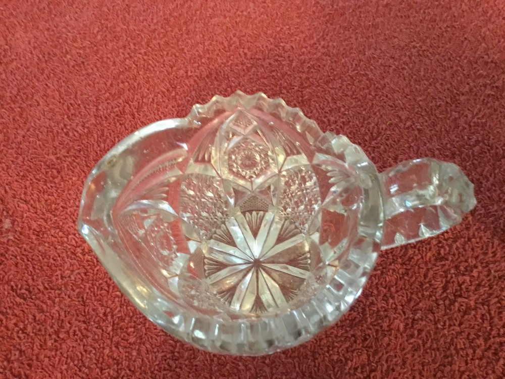 Clear Glass Heavy Cream Pitcher
