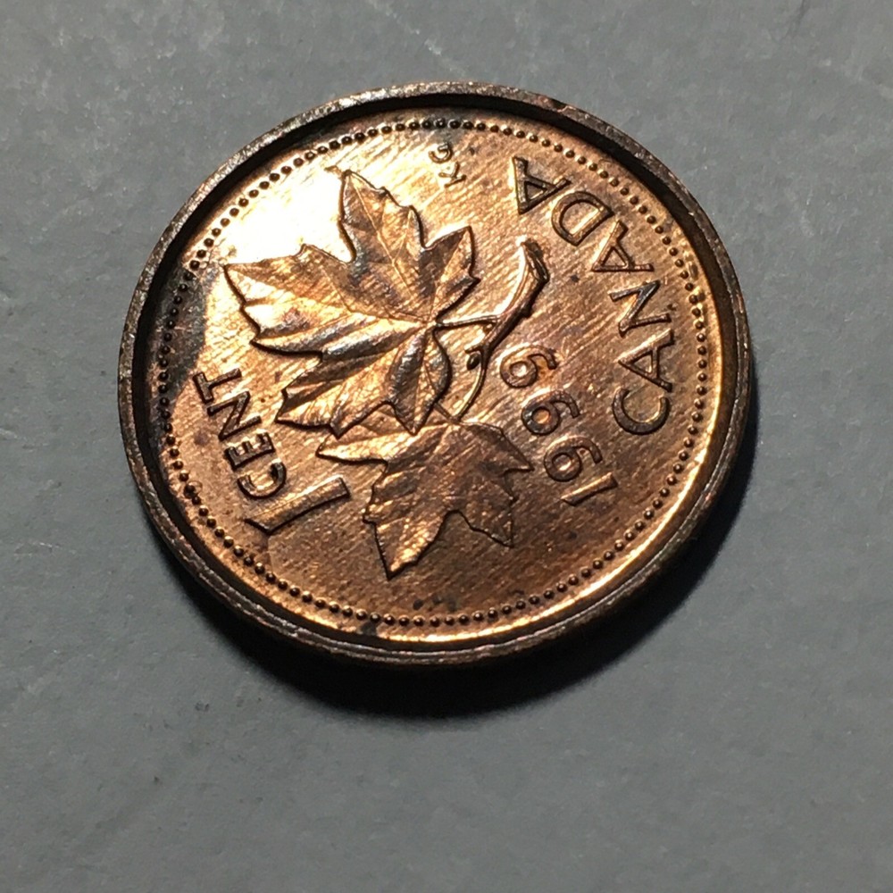 1999 CANADA ONE CENT COIN .