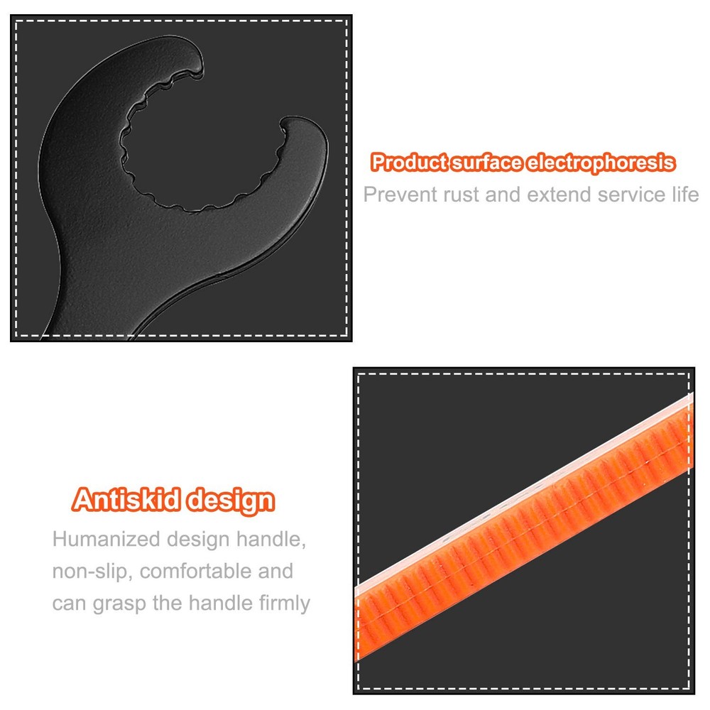 QKURT Bottom Bracket Wrench Compatible with Hollowtech II, External Cup BB...