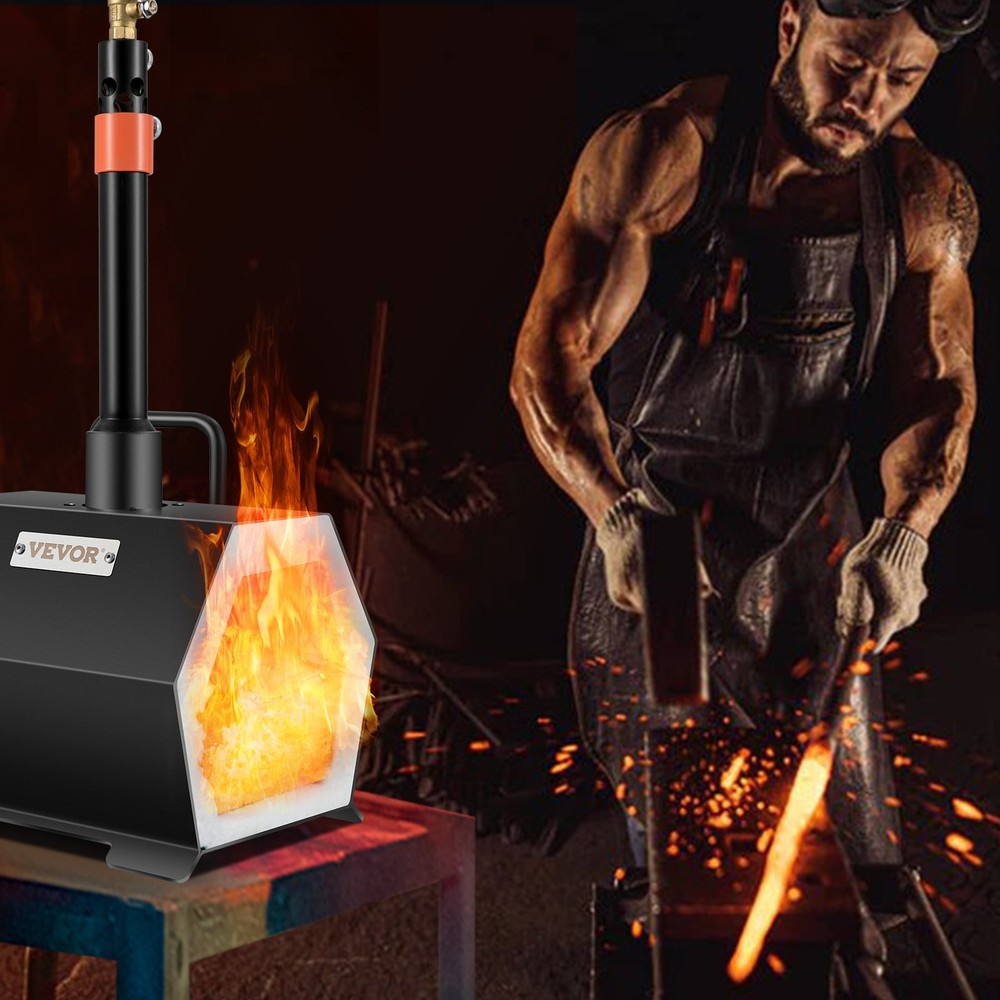HOT/ Propane Forge Portable,Single Burner Tool and Knife Making,Large Capacity