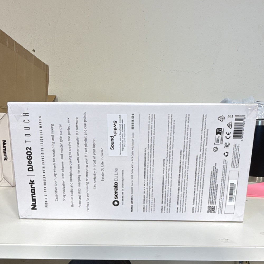 Numark DJ2GO2 Touch Portable Double Deck Controller Touch-Capacitive Jog Wheels