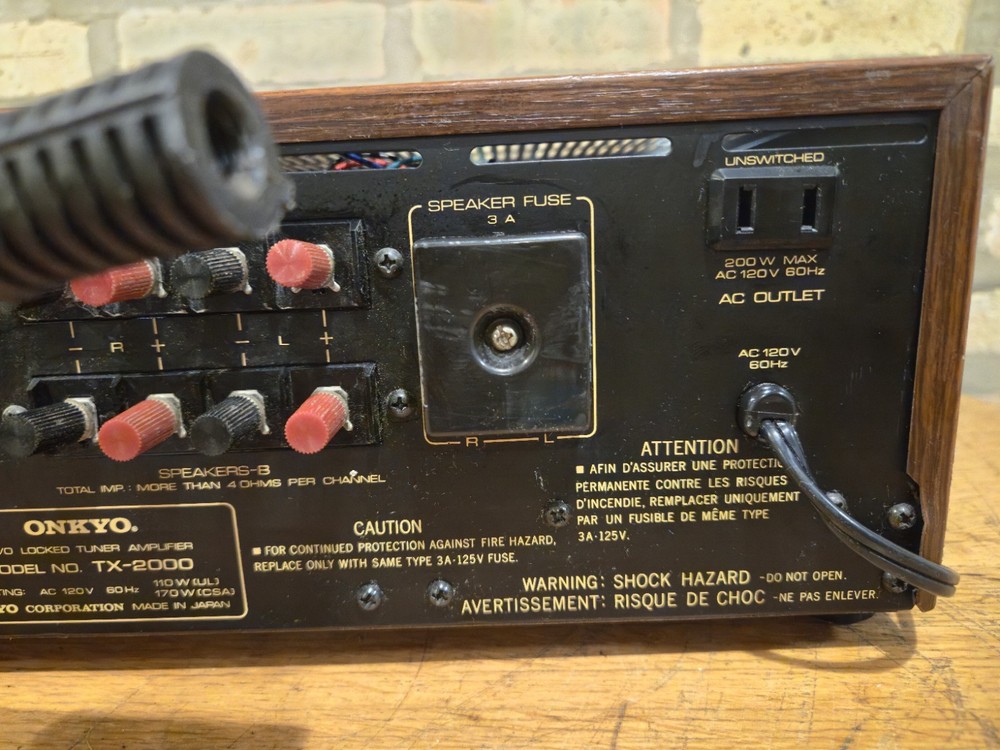 ONKYO TX-2000 receiver Serviced Fully Functional