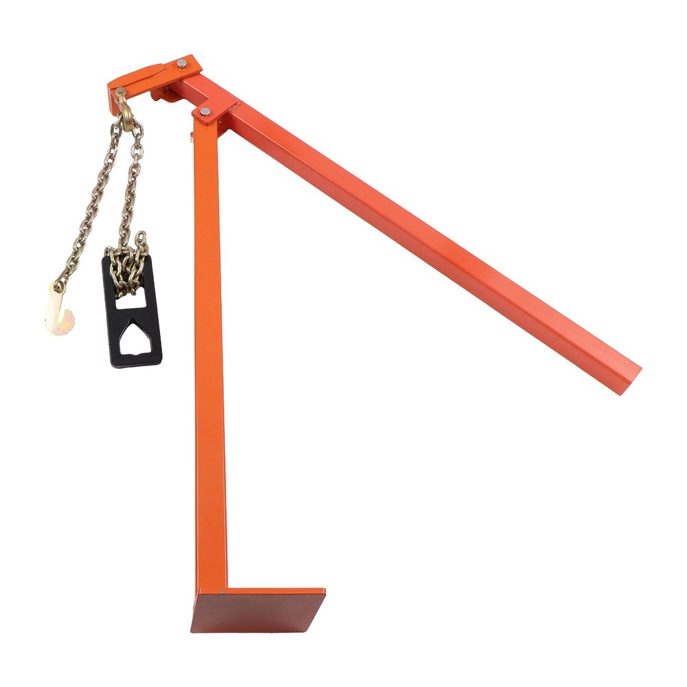 36 in T Post Puller with Puller Plate & 47 in Lifting Chain For Round Fence Post