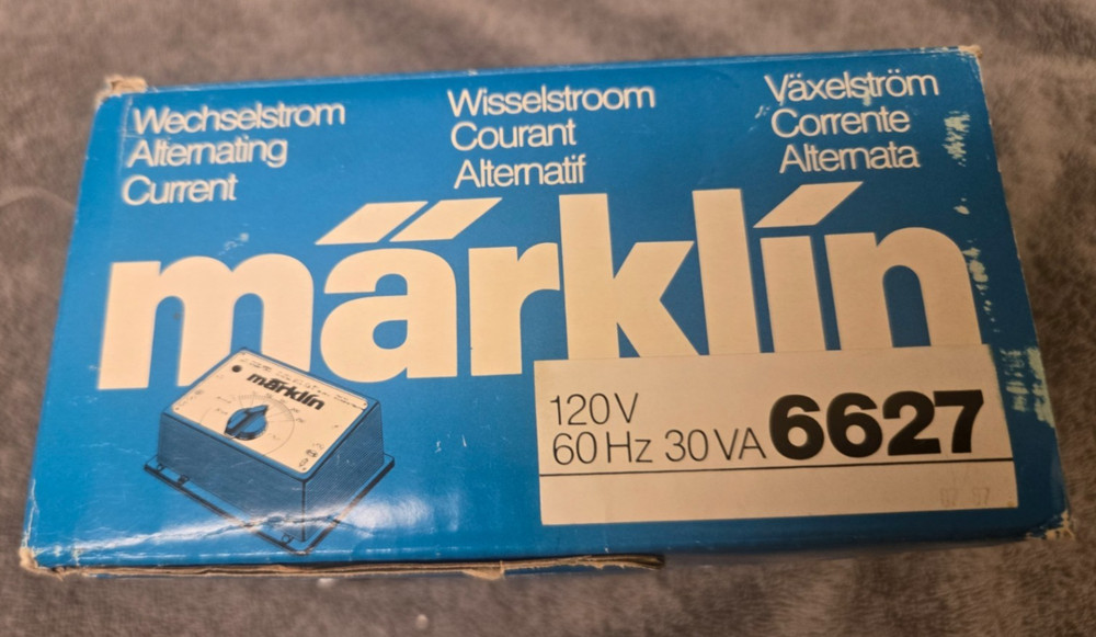 Marklin 6627 30VA Toy Transformer EX/Box