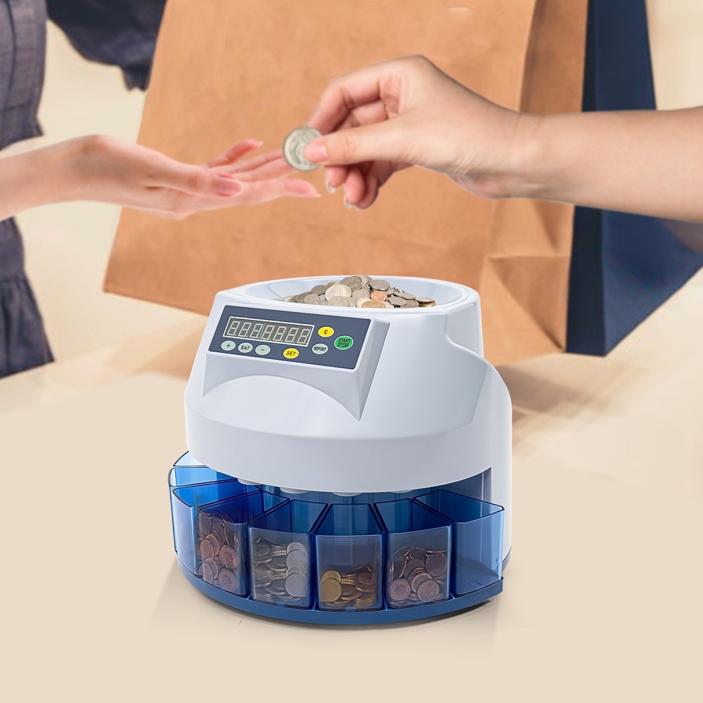 Coin Counter Counter Digital Automatic Electronic Coin Sorter Machine 110V
