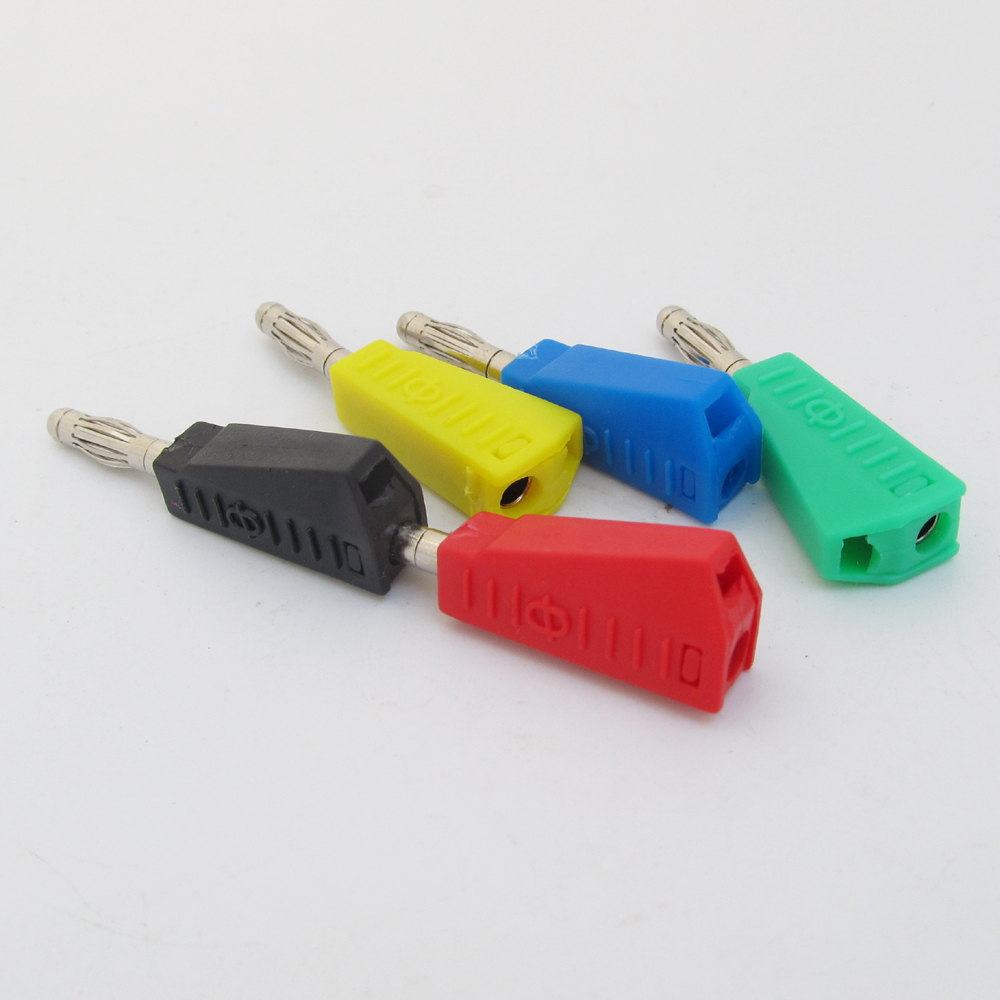 5sets 5Colors Stackable Brass 4mm Banana Plug Lantern Speaker Cable Connector