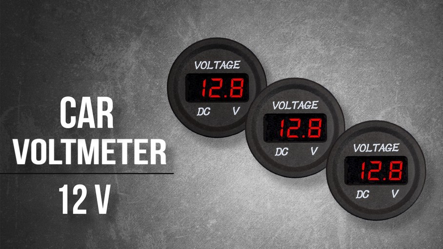 DC 12V-24V LED Panel Digital Voltage Volt Meter Display Voltmeter Motorcycle Car