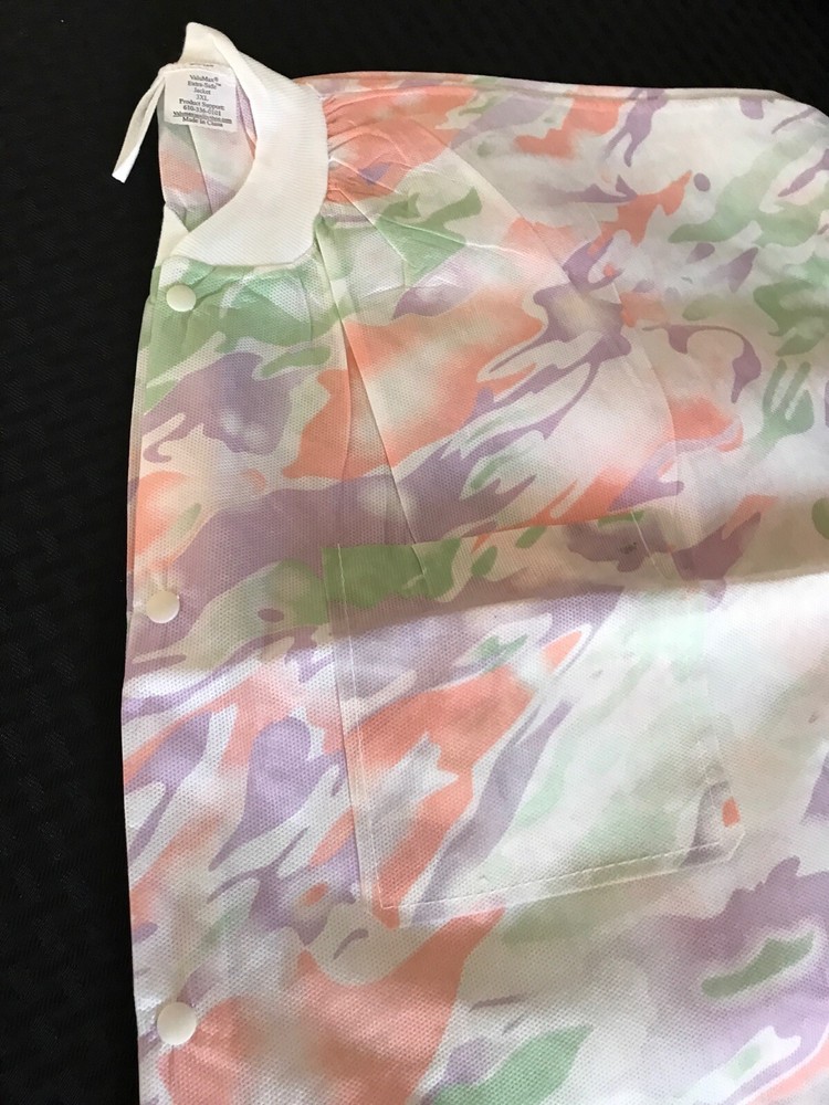 (5) VALUMAX Extra-Safe Hip Length Lab Jacket Multi-Print Size 3X-Large