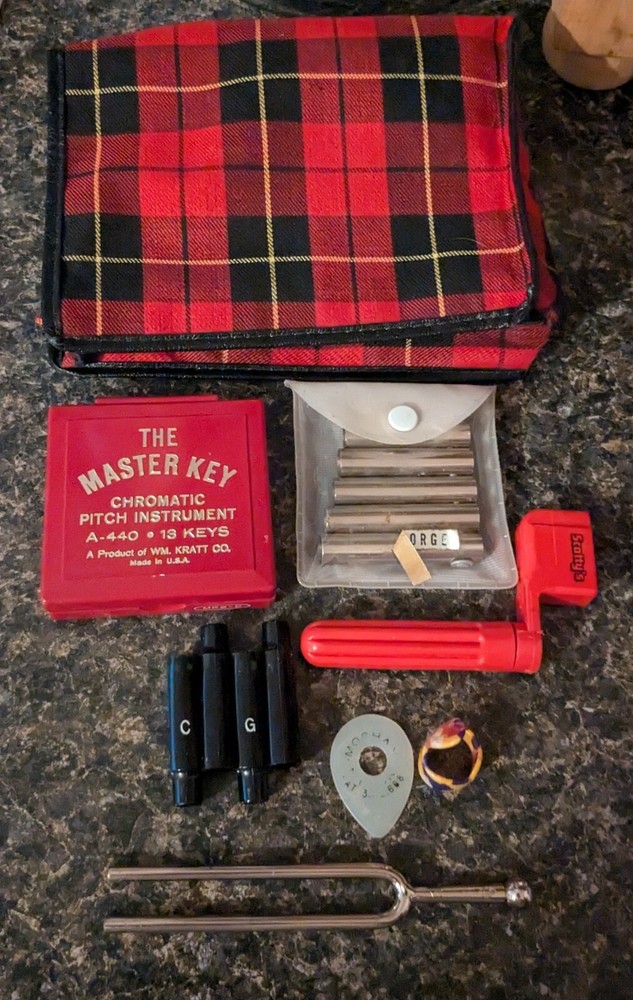 Vintage Pitch Pipe Collection And Tuning Fork A Note