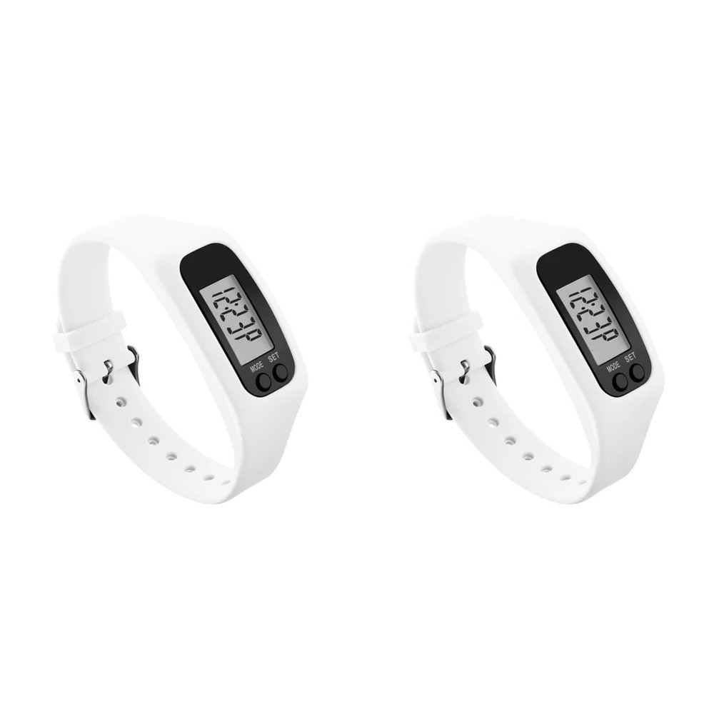 LED Pedometer Bracelet Step Counter Watch Multi-Function Walking Running