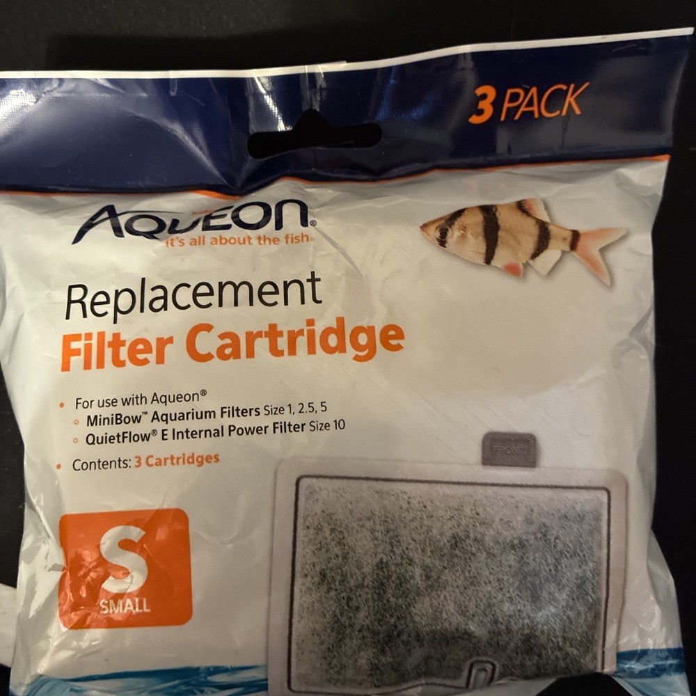 Aqueon Small 3 Pack Replacement Filter Cartridges with Activated Carbon
