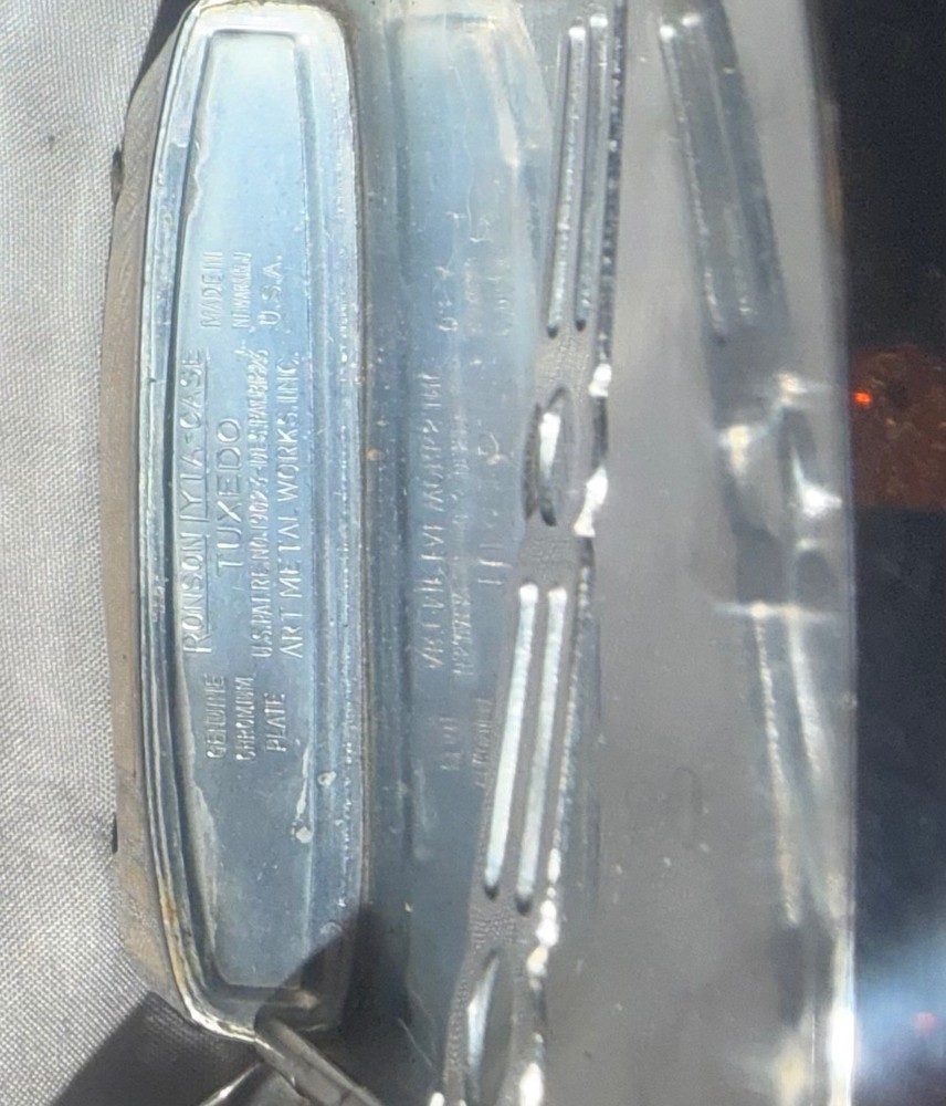 1940s Ronson Mastercase, Tuxedocase, & Lighter set