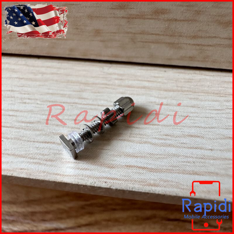 2PC Square Screw Bolt Replace for C ar tier Eyeglasses Frame Silver Size Small