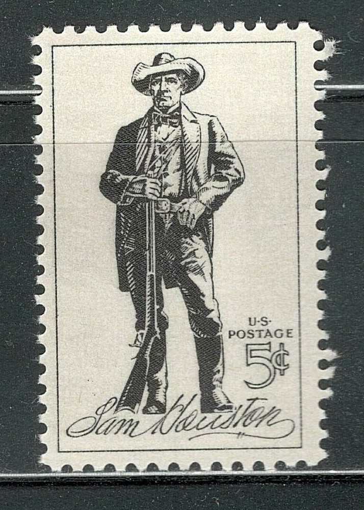 Sc # 1242 ~ 5 cent San Houston Issue (eg12)