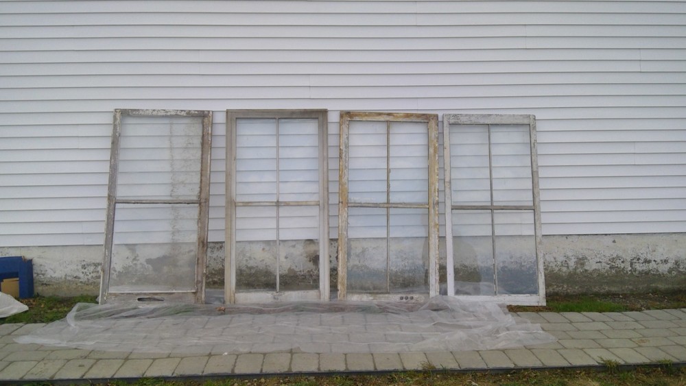 Antique storm windows