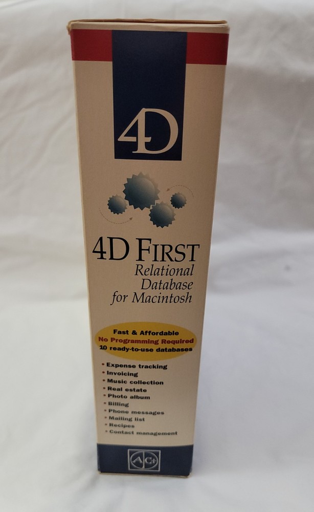 Vintage 1994 ACI 4D First Relational Database Software for Macintosh