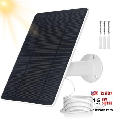 USB Solar Panel for Ring Camera - Type-C Solar Panel Charger 5v 6w White 6W