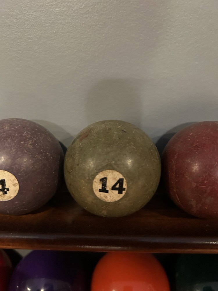 vintage pool balls