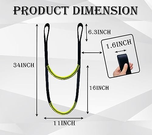 CRAFTJOY 2-Step Climbing Stick Aider, Tree Stand Steps,with Reflective Layer
