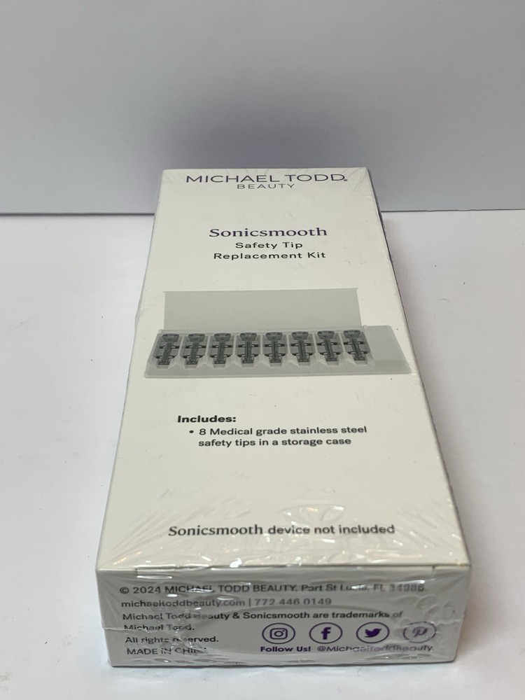 Michael Todd Beauty SONICSMOOTH 8 Safety Tips Replacement Kit Microderm NEW