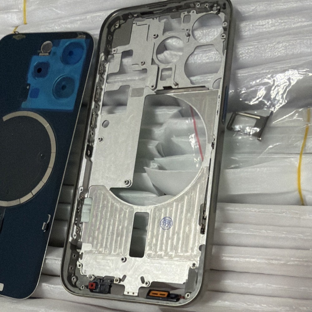 Apple iPhone 15 Pro Silver Housing Frame / Back Glass Replacement